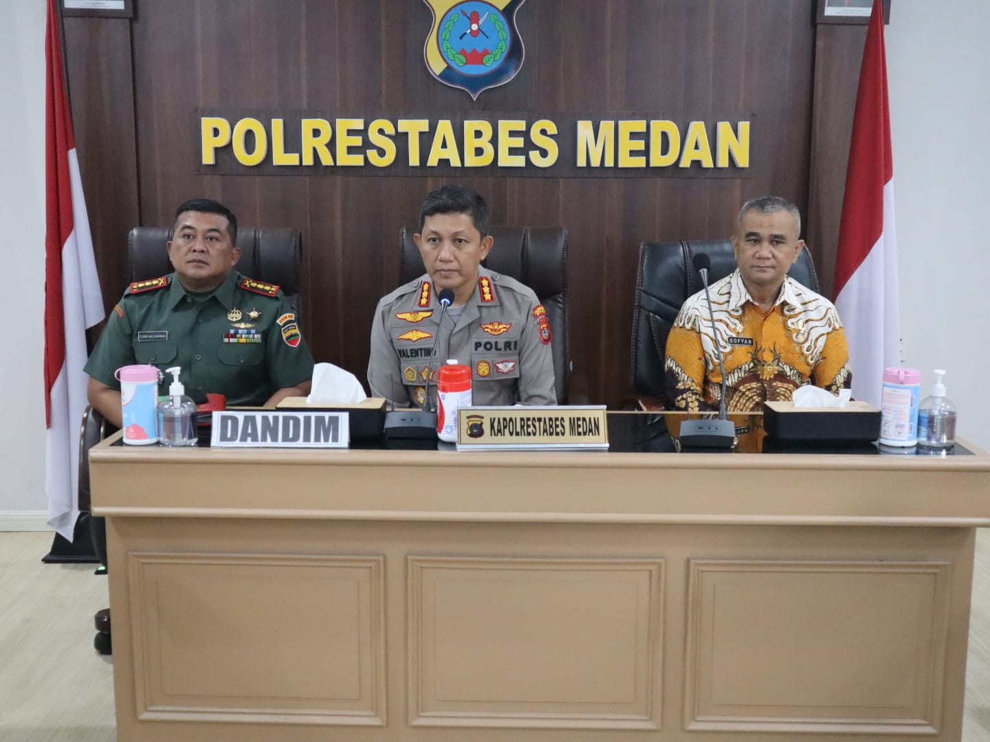 Kapolrestabes Medan Pimpin Vidcon Lintas Sektoral