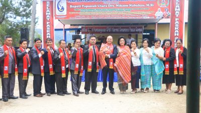 Bupati Tapanuli Utara Hadiri Perayaan Paskah GPdI Pagaran dan Jubileum 150 Tahun HKBP Lumban Baringin Sipoholon