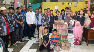 Berbagi di Bulan Suci Ramadhan, SAPMA IPK ITBI Medan Bagikan Sembako Ke Panti Asuhan Padang Bulan