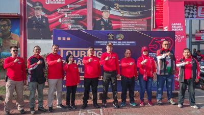 Kalapas Binjai Dan Jajaran Ikuti Touring Baksos Peringati HBP Ke-59