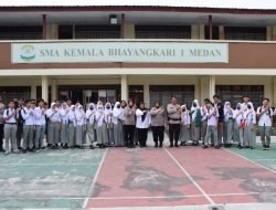 Polrestabes Medan Beri Sosialisasi Penerimaan Polri 2023 di Sekolah SMA Kemala Bhayangkari 1 Medan