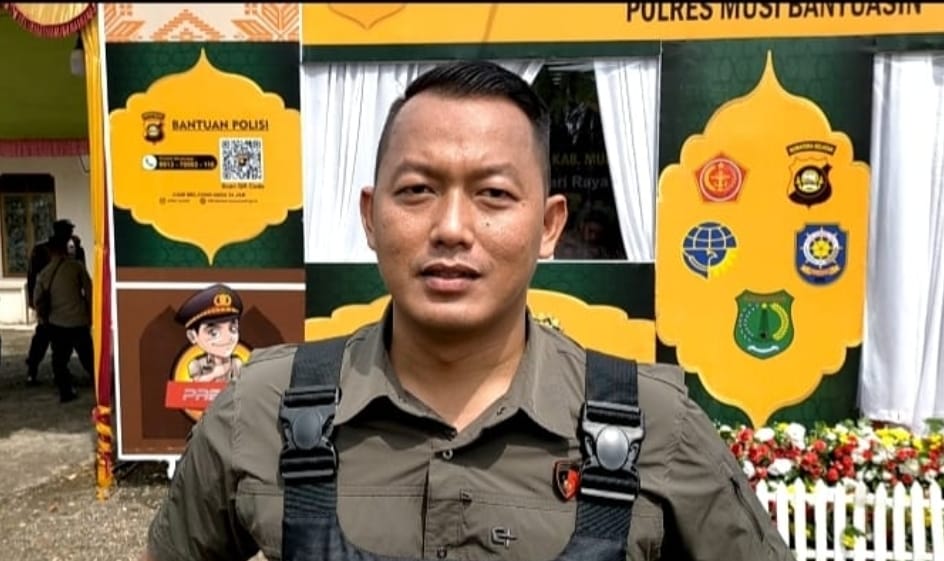 Polsek Sanga Desa Polres Muba Pantau Arus Balik Lebaran 2023