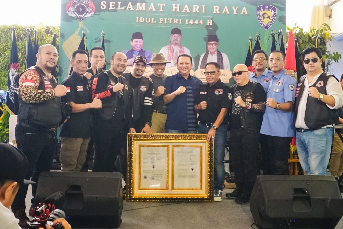 Halal Bihalal Bersama Komunitas Motor Besar, Ketua MPR RI Bamsoet Ajak Jaga Persaudaraan dan Hindari Dukung-Mendukung Capres Secara Berlebihan