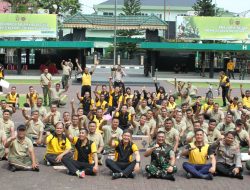 Sinergitas TNI-Polri, Kapolrestabes Medan Gelar Senam Bersama