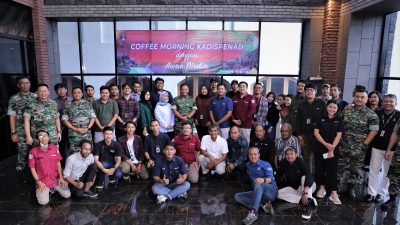 Pererat Kemitraan, Dispenad Gelar Coffee Morning Dengan Awak Media