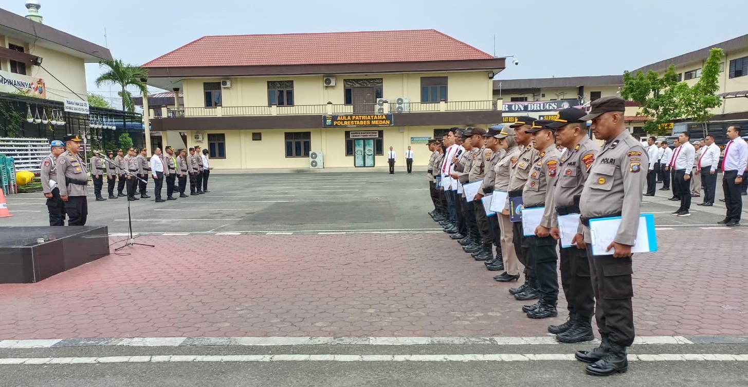 Kasat Binmas Polrestabes Medan Pimpin Apel Pagi, Ini Arahannya