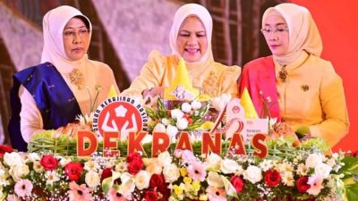 Ibu Iriana dan Anggota OASE KIM Hadiri Peringatan HUT Dekranas ke-43 Tahun 2023