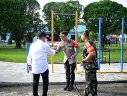 Kapolrestabes Medan Hadir di Lanud Soewondo Kawal Keberangkatan Presiden ke Labura