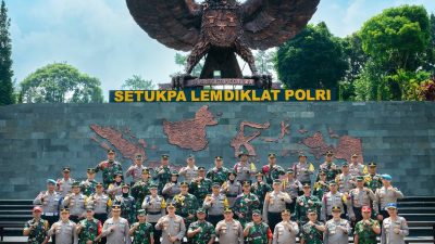 Komandan Secapaad Tinjau Pelaksanaan Kolaborasi Pendidikan TNI-Polri di Setukpa Lemdiklat Polri