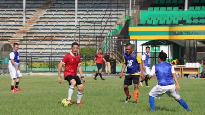 Laga Persahabatan Sepakbola Polrestabes Medan vs Jurnalis, Skor Akhir 5-3