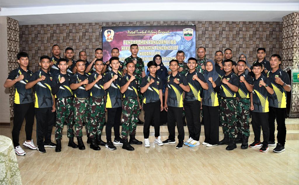 Pangdam I/BB Kirim 22 Atlet Ikuti Open Tournament Pencak Silat Piala Kasad I 2023