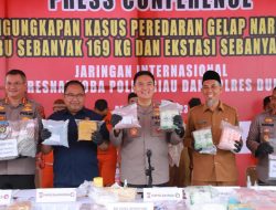 Polda Riau Ungkap Jaringan Narkoba Internasional, 9 Tersangka Diamankan