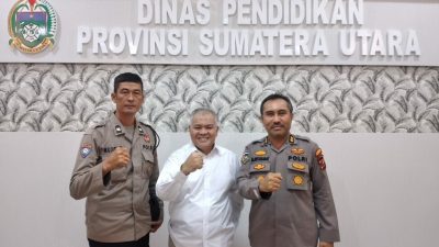 Cegah Kenakalan Remaja, Sat Binmas Polrestabes Medan Sambangi Kantor Dinas Pendidikan Sumut