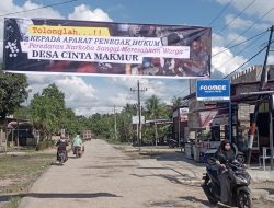 Maraknya Peredaran Narkoba, Warga Panai Hulu Bentang Spanduk