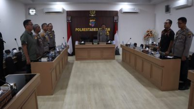 Polrestabes Medan Ikuti Sertijab Kapolda Sumut Via Zoom Meeting