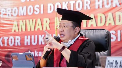 Uji Sidang Terbuka Promosi Doktor Hukum Universitas Borobudur, Ketua MPR RI Bamsoet Dorong Sanksi Bagi Perusahaan Tidak Lakukan CSR