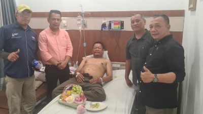 Pimpinan PAC PP Medan Area Masuk Rumah Sakit Haji, Ketua Pewarta Datang Menjenguk