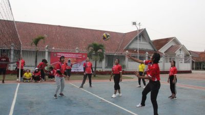 Semarak Porseni 2023, Lapas Kelas II Tangerang Gelar Pertandingan Volly Antar Pegawai dan WBP