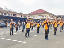 Tingkatkan Imun Tubuh, Polrestabes Medan Kembali Olahraga Bersama