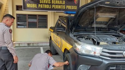 Polrestabes Medan Lakukan Pengecekan dan Servis Berkala 12 Unit Mobil Patroli Perintis Presisi