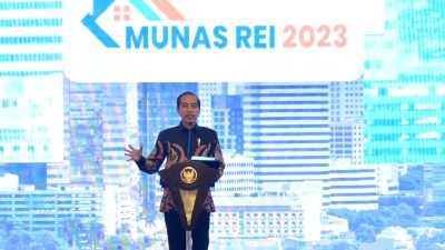 Buka Munas REI XVII, Presiden Jokowi Minta REI Bantu Rakyat Kecil Miliki Hunian Layak