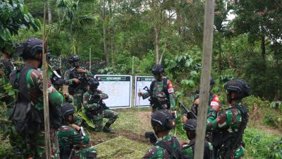 Uji Kemampuan Tempur, Yonif Raider 100/PS Gelar Latihan UST Tingkat Peleton