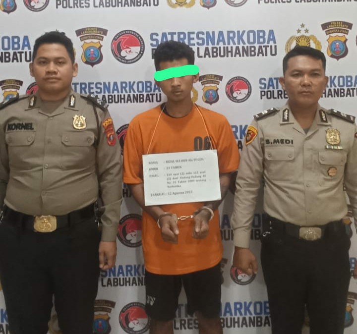 Nekat Ngedar Dekat Posko KBN, Tole Diamankan Bersama Barang Bukti 98,33 Gram Sabu