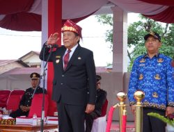 Upacara Penurunan Bendera Kabupaten Tapanuli Utara Sukses Digelar Dengan Semangat Penuh