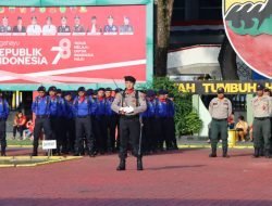 Kapolsek Medan Baru Dipercayakan Jadi Komandan Upacara Penurunan Bendera di HUT Kemerdekaan RI ke 78