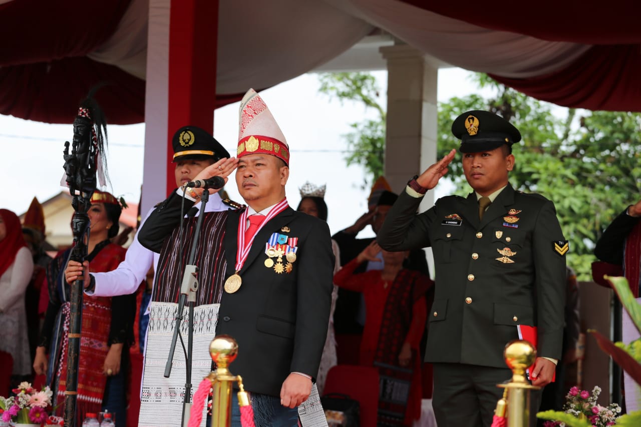 Pimpin Upacara HUT RI, Bupati Nikson Nababan Bicara Prestasi dan Capaian Tapanuli Utara