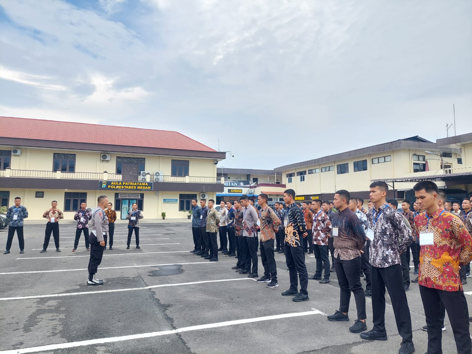 Binlat Mandiri Bintara dan Tamtama Diktuk Gelombang I 2024 Digelar di Polrestabes Medan