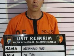 Polsek Medan Timur Amankan Pelaku Pembunuhan