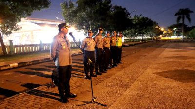 Waka Polrestabes Medan Pimpin Apel Pengamanan Kunjungan Presiden di Gedung Serbaguna