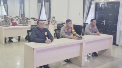 Kapolrestabes Medan Hadiri Zoom Meeting lndeks Pembangunan Kesehatan Polri