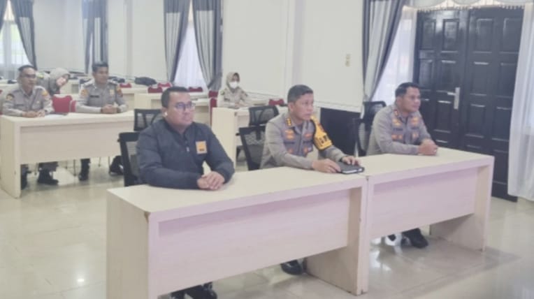 Kapolrestabes Medan Hadiri Zoom Meeting lndeks Pembangunan Kesehatan Polri