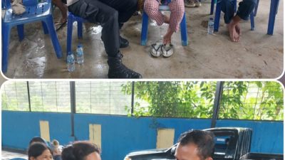 Puluhan Pemulung di TPA Sibolga Makan Bersama Dengan Kapolres Sibolga