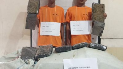 Satuan Narkoba Polrestabes Medan Bekuk Kurir Ganja Asal Aceh di Medan