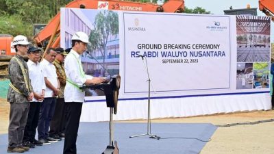 Presiden Jokowi Groundbreaking Pembangunan Rumah Sakit Pertama di IKN