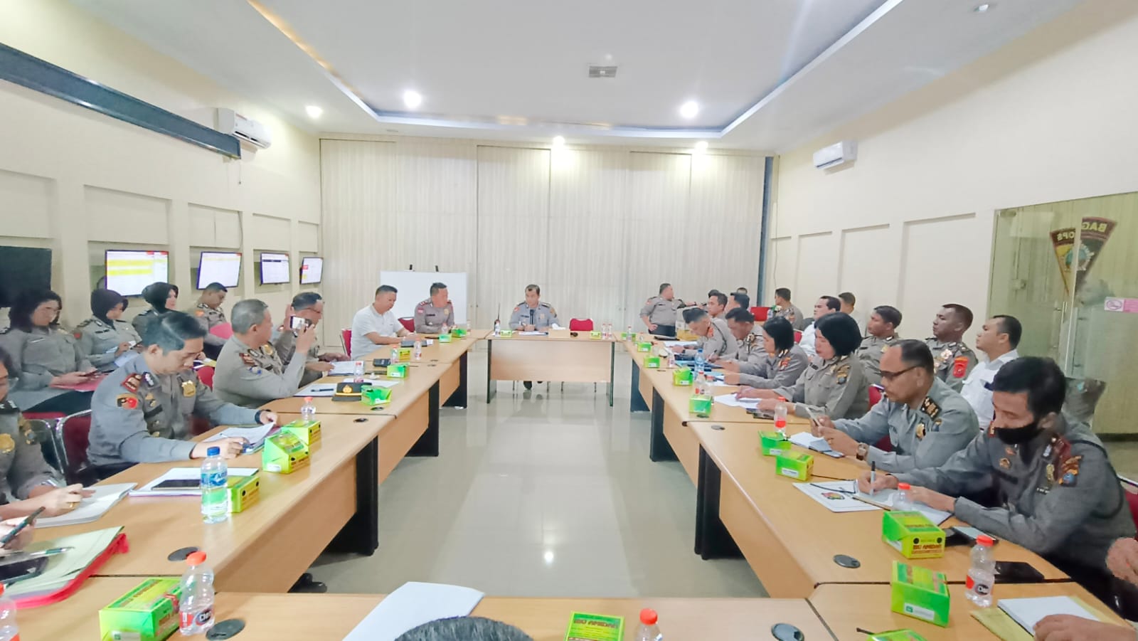 Polrestabes Medan Gelar Rapat Penyusunan Perlibatan Personel PAM Pemungutan Suara Pemilu