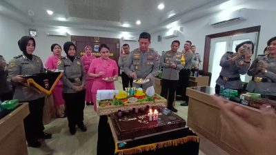 Polrestabes Medan Gelar Syukuran HUT ke-75 Polwan