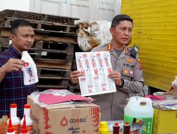 Pemilik Gudang Pembuatan Oli Palsu di Deli Serdang Diamankan Polrestabes Medan