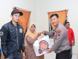 Polres Tebing Tinggi Berikan Bantuan Sosial Kepada 13 Warga Korban Bencana Kebakaran