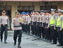 Kapolres Sibolga Pimpin Apel Gelar Pasukan Ops Zebra Toba 2023