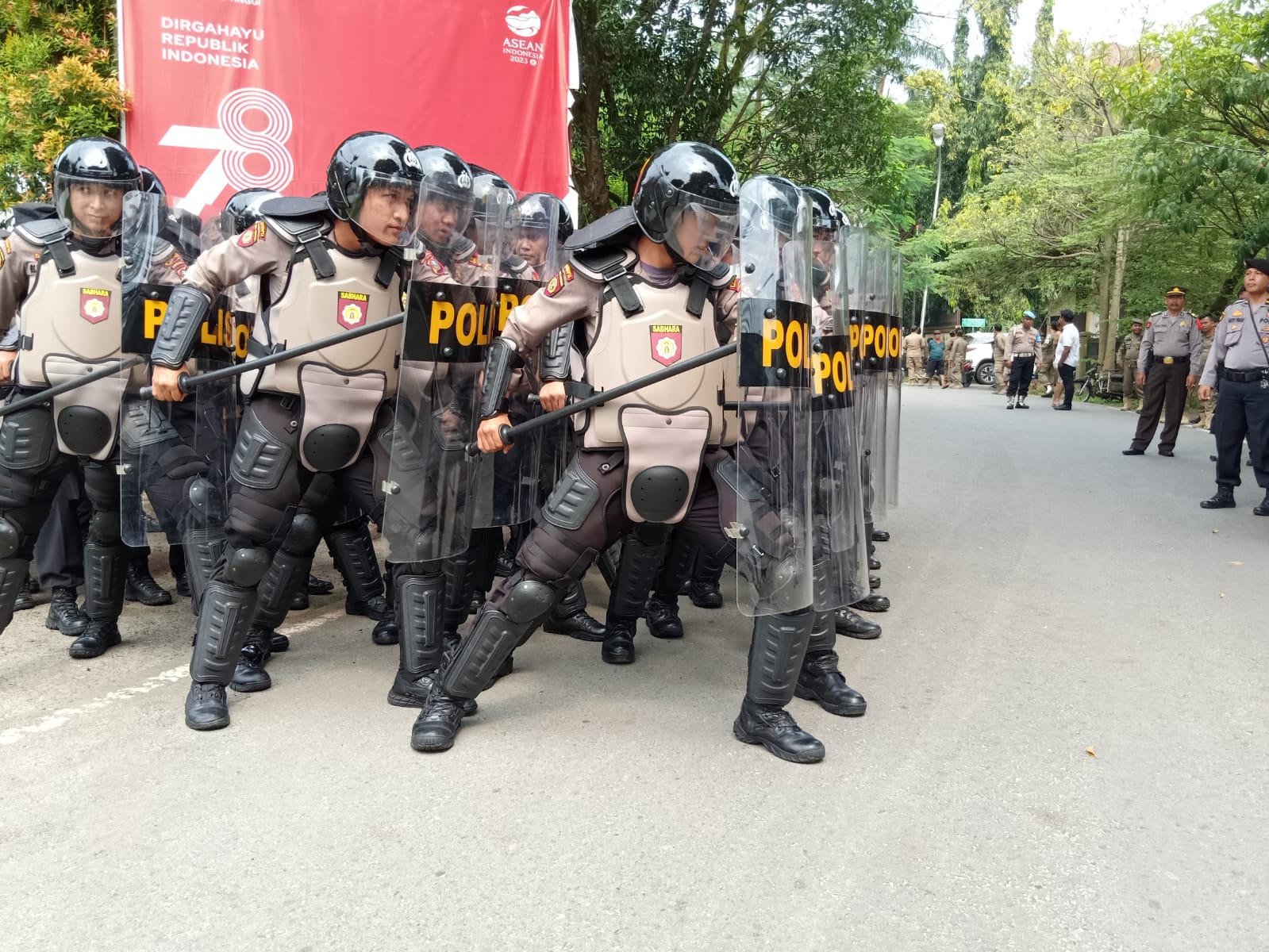 Persiapan Pemilu 2024, Polres Tebing Tinggi Gelar Sispam Kota