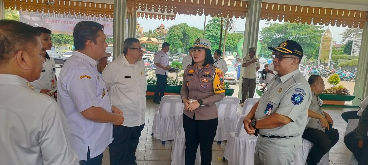 Kasat Lantas Polres Tebing Tinggi Hadiri Apel Kendaraan