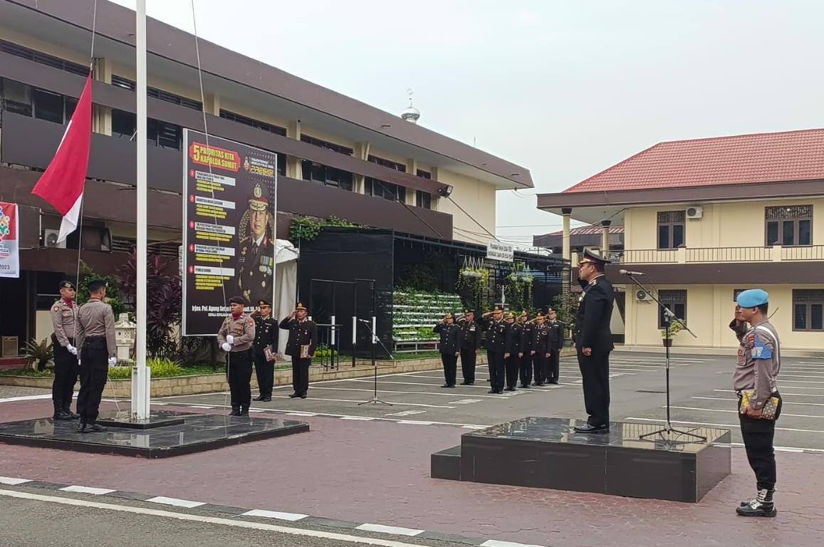 Polrestabes Medan Laksanakan Upacara Sumpah Pemuda ke-95 Tahun 2023