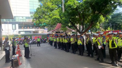 Polrestabes Medan Gelar Pengamanan Kunjungan Ibu Negara di Rumah Dinas Walikota