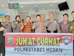 Tampung Aspirasi Warga, Binmas Polrestabes Medan Gelar Jumat Curhat