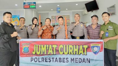 Tampung Aspirasi Warga, Binmas Polrestabes Medan Gelar Jumat Curhat