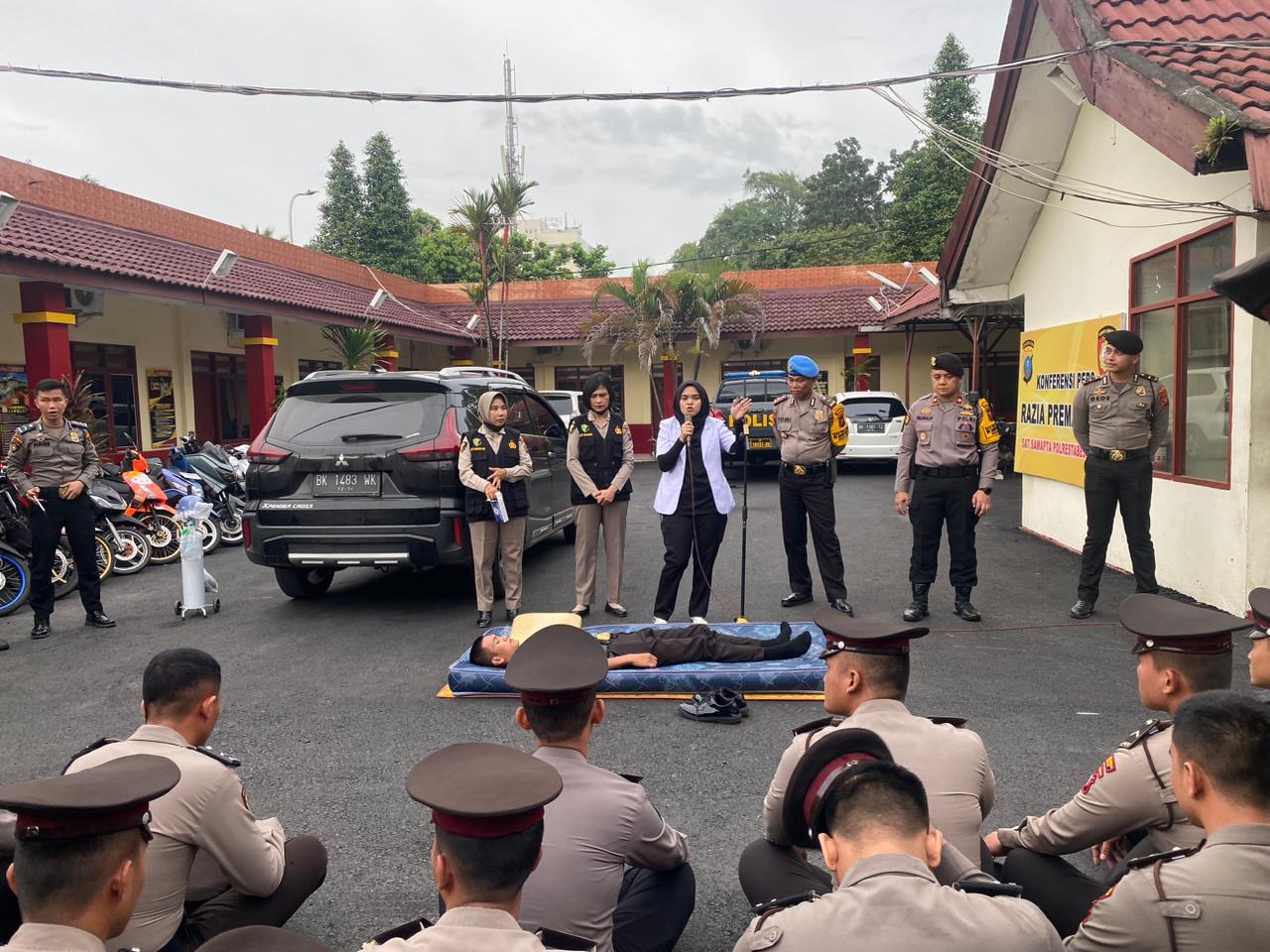 Sat Samapta Polrestabes Medan Gelar Latihan Bantuan Hidup Dasar